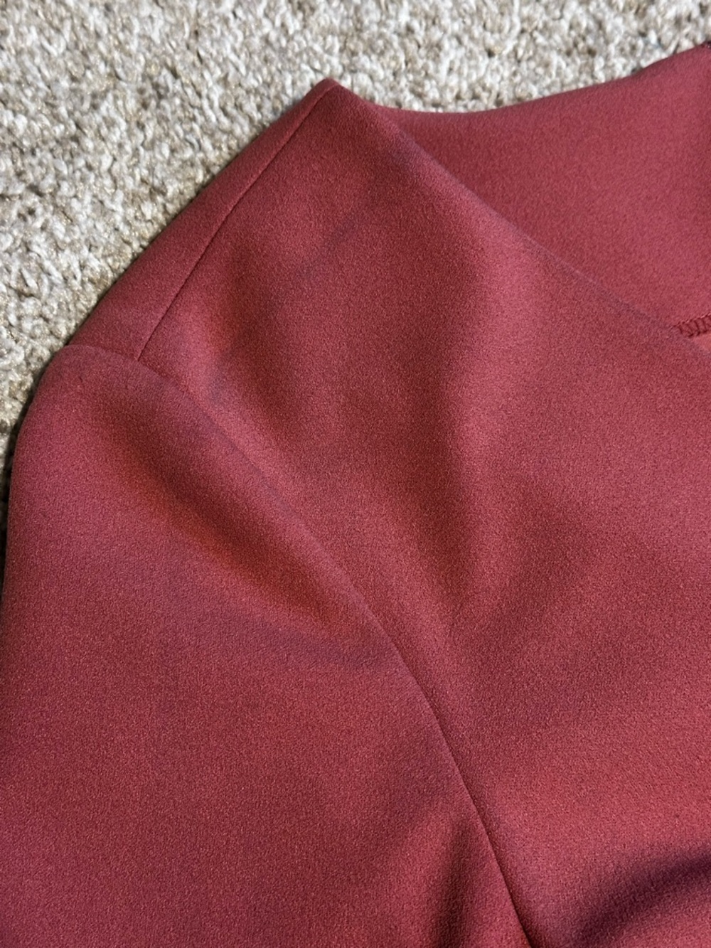 ANTONIO MELANI Rosewood V-Neck Knee Length Sheath Dress Size 12 - Picture 9 of 9